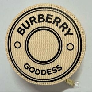 Burberry Goddess small 5" Round Travel Jewelry Clutch Case New Without Tags